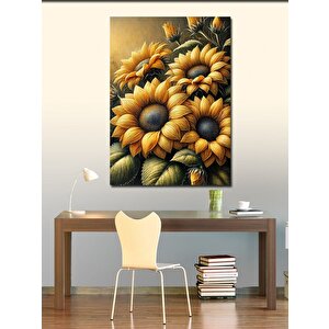 Kanvas Tablo Ayçiçekleri Ve Doğa Huzuru 70x100 cm