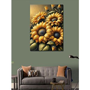 Kanvas Tablo Ayçiçekleri Ve Doğa Huzuru 70x100 cm