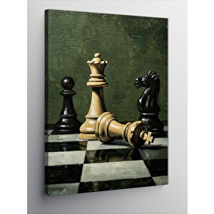 Kanvas Tablo Satranç Ve Strateji 100x140 cm
