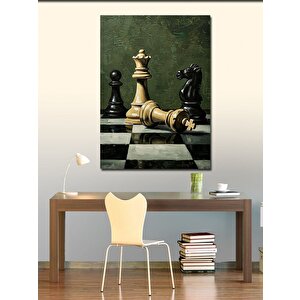 Kanvas Tablo Satranç Ve Strateji 100x140 cm