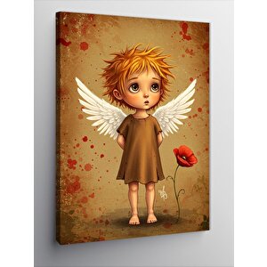 Kanvas Tablo Kanatlı Melek Çocuk 70x100 cm