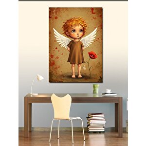 Kanvas Tablo Kanatlı Melek Çocuk 70x100 cm