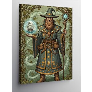 Kanvas Tablo Sihirbazın Büyülü Dünyası 70x100 cm