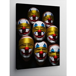 Kanvas Tablo Maskeli Yüzler Grubu 50x70 cm