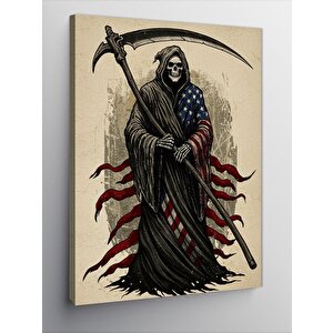 Kanvas Tablo Azrail Ve Karanlık Figür 50x70 cm