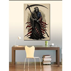 Kanvas Tablo Azrail Ve Karanlık Figür 70x100 cm