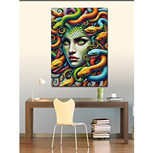 Kanvas Tablo Medusa'nın Renkli Saçları 100x140 cm