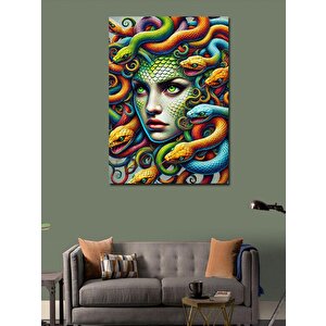 Kanvas Tablo Medusa'nın Renkli Saçları 100x140 cm