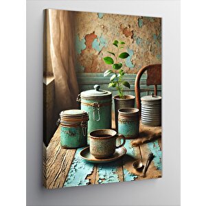 Kanvas Tablo Eski Mutfağın Detayları 70x100 cm