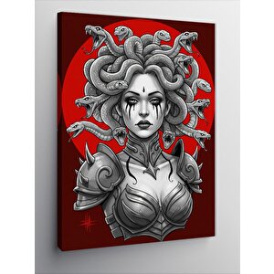 Kanvas Tablo Medusa Ve Yılanlar Çizimi 50x70 cm