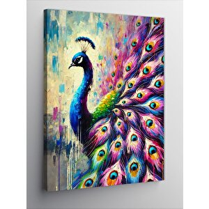 Kanvas Tablo Gösterişli Tavuskuşu 50x70 cm