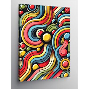 Kanvas Tablo Canlı Ve Hareketli Renkler 70x100 cm