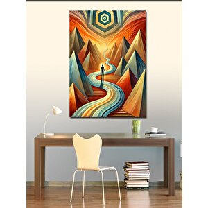 Kanvas Tablo Dağlara Uzanan Yol 100x140 cm