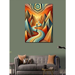 Kanvas Tablo Dağlara Uzanan Yol 100x140 cm