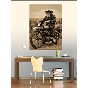 Kanvas Tablo Eski Dönem Motosiklet 50x70 cm