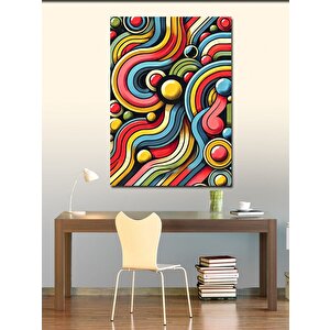 Kanvas Tablo Canlı Ve Hareketli Renkler 50x70 cm
