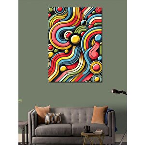 Kanvas Tablo Canlı Ve Hareketli Renkler 100x140 cm