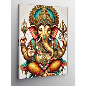 Kanvas Tablo Ganesh Figürü Çizimi 50x70 cm