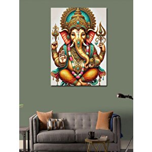 Kanvas Tablo Ganesh Figürü Çizimi 50x70 cm