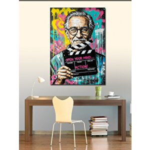 Kanvas Tablo Düşünceyi Özgürleştir Yazısı 70x100 cm