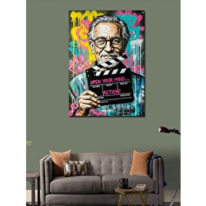 Kanvas Tablo Düşünceyi Özgürleştir Yazısı 70x100 cm