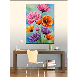 Kanvas Tablo Renkli Gelincikler Ve Bahar Hissi 70x100 cm