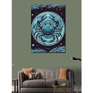 Kanvas Tablo Yengeç Ve Su Deseni 70x100 cm