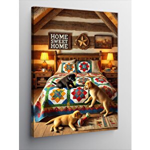 Kanvas Tablo Evin Sıcak Yatağı 70x100 cm