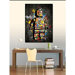 Kanvas Tablo Oyuncak Adam Grafiti 100x140 cm