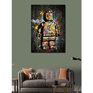 Kanvas Tablo Oyuncak Adam Grafiti 100x140 cm