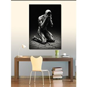 Kanvas Tablo Düşünen Figür Tasarımı 70x100 cm