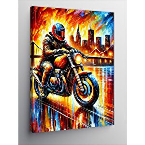 Kanvas Tablo Gece Yarışı Ve Hız 100x140 cm