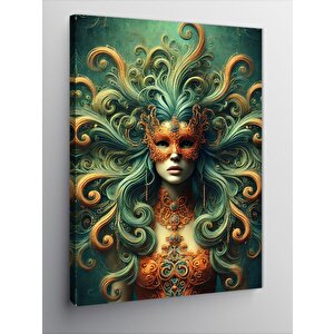 Kanvas Tablo Medusa Ve Dalgalar 100x140 cm