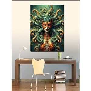 Kanvas Tablo Medusa Ve Dalgalar 100x140 cm