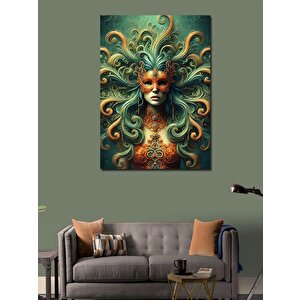 Kanvas Tablo Medusa Ve Dalgalar 100x140 cm