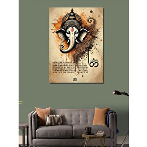 Kanvas Tablo Hindu Ganesh Motifi 70x100 cm