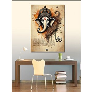 Kanvas Tablo Hindu Ganesh Motifi 50x70 cm
