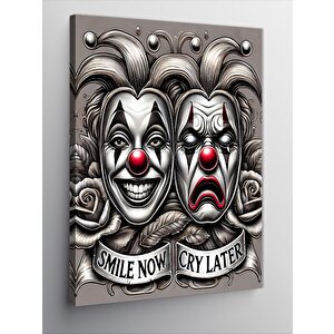 Kanvas Tablo Maskeler Ve Dramatik İfadeler 70x100 cm