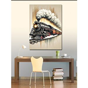 Kanvas Tablo Buharlı Tren Ve Seyahat 50x70 cm