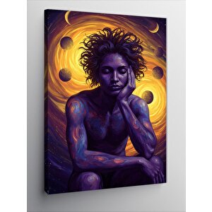 Kanvas Tablo Karanlık Ve Enerjik Portre 100x140 cm