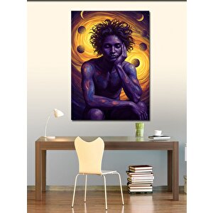 Kanvas Tablo Karanlık Ve Enerjik Portre 100x140 cm