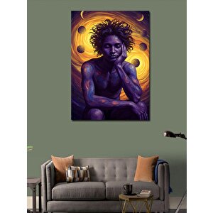 Kanvas Tablo Karanlık Ve Enerjik Portre 100x140 cm