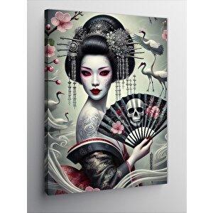 Kanvas Tablo Geisha Ve Dövmeler 100x140 cm