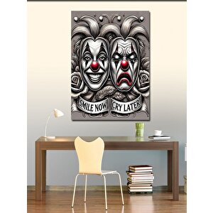 Kanvas Tablo Maskeler Ve Dramatik İfadeler 100x140 cm