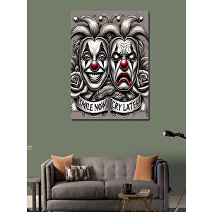 Kanvas Tablo Maskeler Ve Dramatik İfadeler 100x140 cm