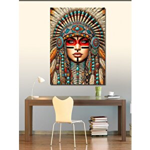 Kanvas Tablo Geleneksel Kızılderili Sanatı 100x140 cm