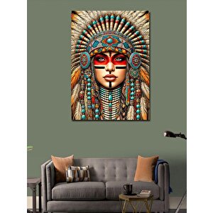 Kanvas Tablo Geleneksel Kızılderili Sanatı 100x140 cm