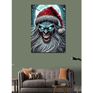 Kanvas Tablo Korkutucu Noel Baba 50x70 cm