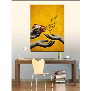 Kanvas Tablo Müziği Paylaşan Eller 50x70 cm
