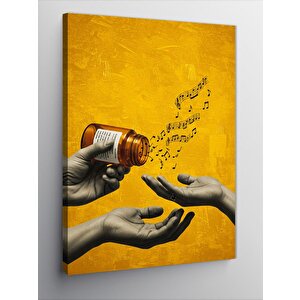 Kanvas Tablo Müziği Paylaşan Eller 100x140 cm